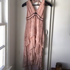 BCBG Maxazria silk halter dress